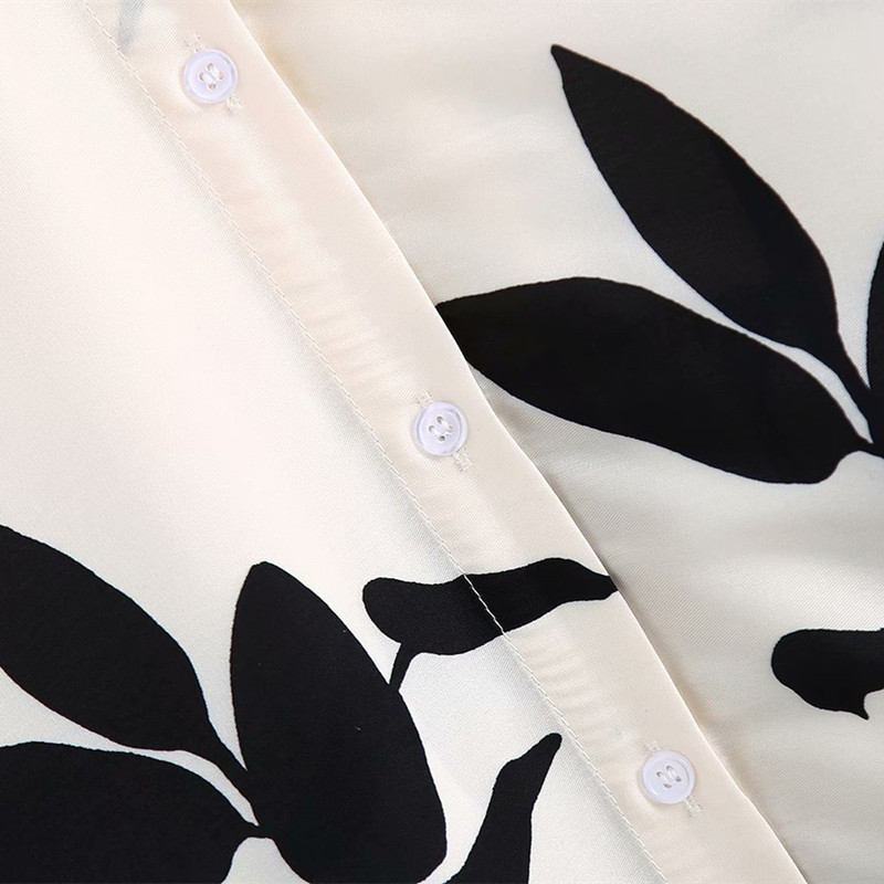 Oversize Women Turn-down Collar Dress Spring-autumn Fashion Ladies Chinese Style Loose Printed 210515