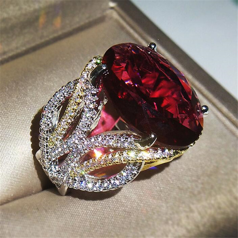 Sterg Sier Garnet Ring: Jewelry for Promise, Party, Engagement, or Gift