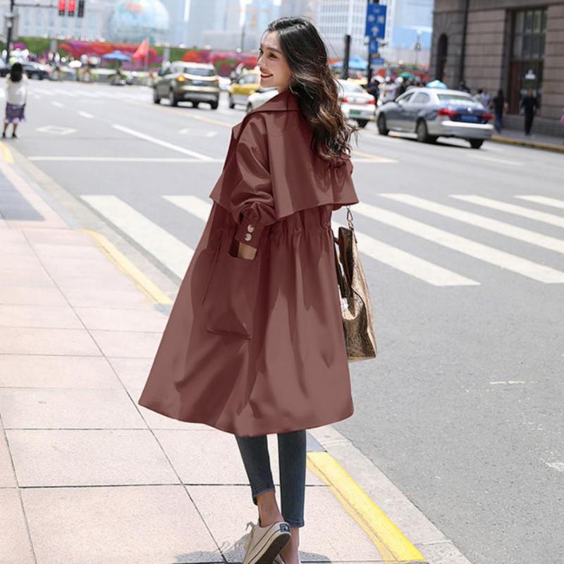 Women's Trench Coats Lady's Windbreak Collection 2021 Women Long Section Solid Light Weight Color Coat Casual, Tan;black
Women's Trench Coats Lady's Windbreak Collection 2021 Women Long Section Solid Light Weight Color Coat Casual, Tan;black