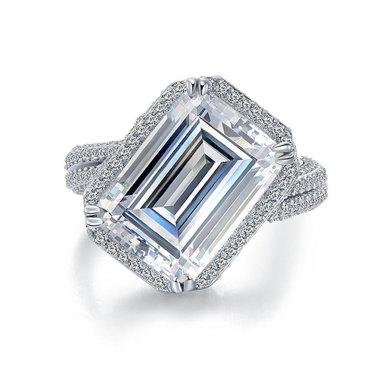 Trendy 100% 925 Sterling Silver Square Wedding Moissanite Rings For Women Sparkling Personlity Party Fine Jewelry Wholesale Cluster
Trendy 100% 925 Sterling Silver Square Wedding Moissanite Rings For Women Sparkling Personlity Party Fine Jewelry Wholesale Cluster