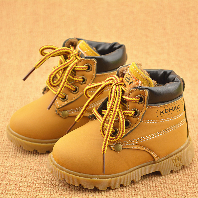 Autumn Winter Baby Boots Toddler Martin Kids Shoes Boys Girls Snow Plush Fashion Size 21-30 K630 от DHgate WW