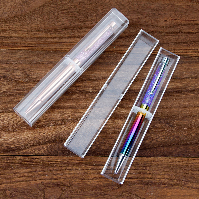 Fashion Ballpoint Pens Plastic Pencil Box Gift Crystal Transparent Storage Fountain Pen Case Stationery Boxs Office School Writing Supplies
Fashion Ballpoint Pens Plastic Pencil Box Gift Crystal Transparent Storage Fountain Pen Case Stationery Boxs Office School Writing Supplies