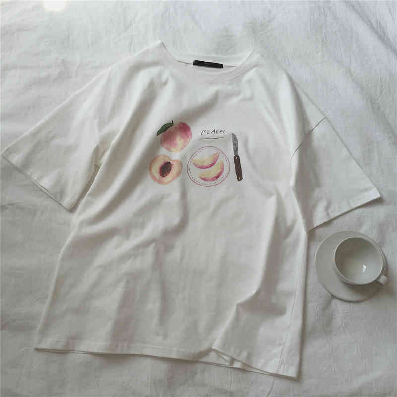 White Tees Peach Printed Women Over Size Half Sleeve T-Shirt O-Neck Summer Cotton Plus 210518, Pink
White Tees Peach Printed Women Over Size Half Sleeve T-Shirt O-Neck Summer Cotton Plus 210518, Pink