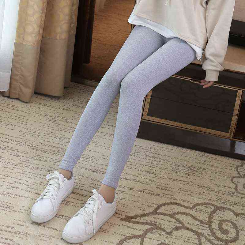 Casual Thicken Cotton Leggings Women Fall Fitness Slim Fit Ankle Length Lable High Elastic Pants Female Plus Size 211215