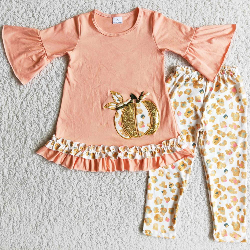 Fashion Kids Designer Clothes Girl Sets Halloween Baby Girls Clothing Embroidery Pumpkin Sequins Boutique Kid Children Outfits Wholesale Tunic Legging set, Multi
Fashion Kids Designer Clothes Girl Sets Halloween Baby Girls Clothing Embroidery Pumpkin Sequins Boutique Kid Children Outfits Wholesale Tunic Legging set, Multi