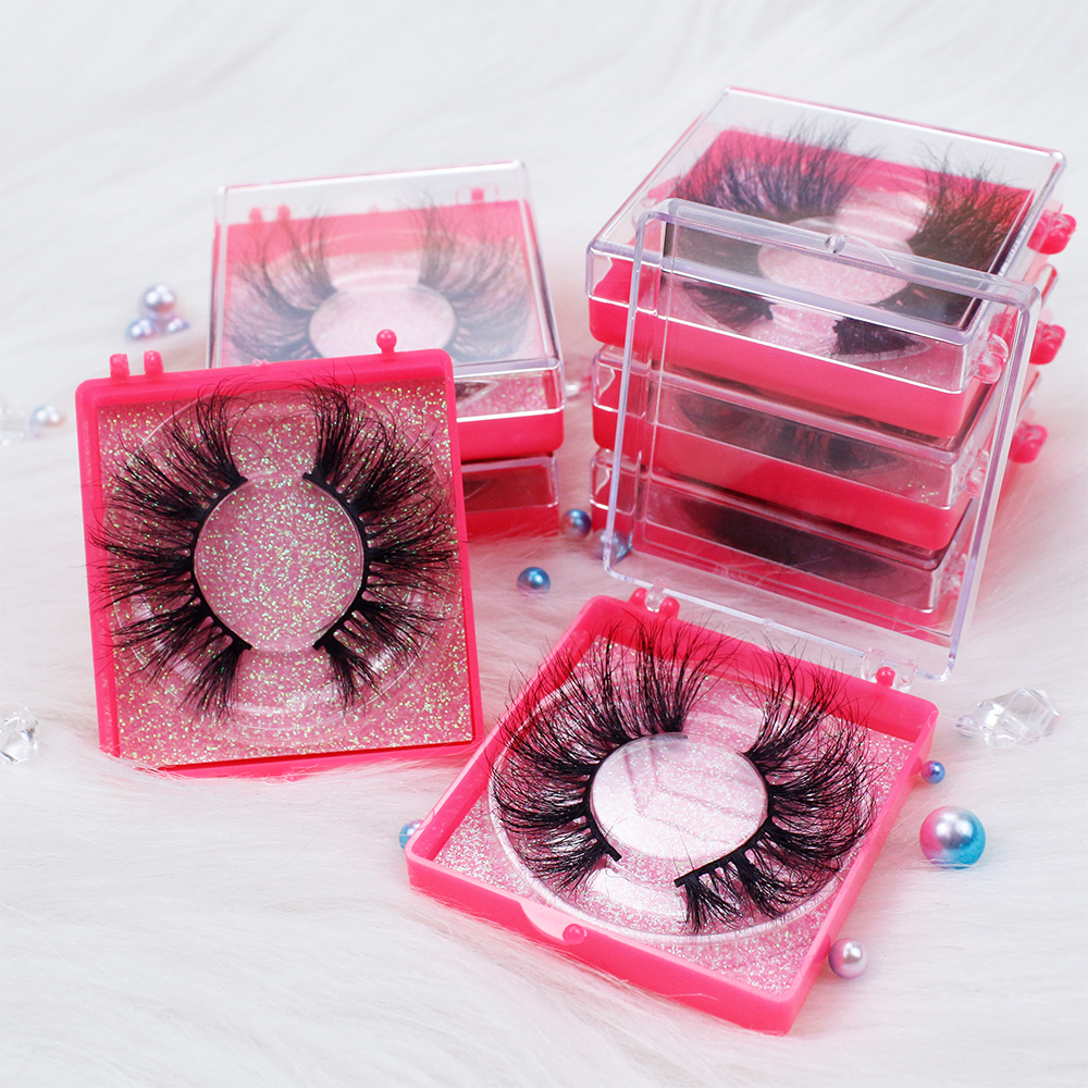 

3D 27mm Mink Eyelashes 100% Cruelty Free Lashes Handmade Dramatic Long Eyelash Thick Fluffy Eye Extension For Makeup