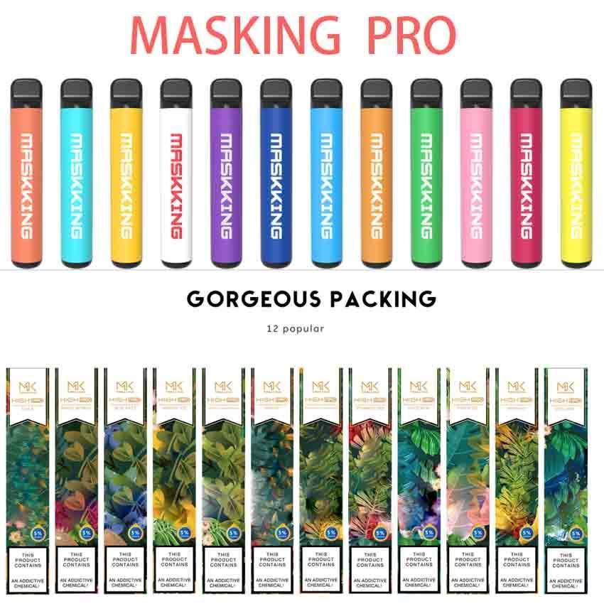 Maskking High GT PRO Disposable vape pen e cigarette starter kit device 600mAh battery 3.5ml Pre-Filled 12 colors Original vapors wholesale
Maskking High GT PRO Disposable vape pen e cigarette starter kit device 600mAh battery 3.5ml Pre-Filled 12 colors Original vapors wholesale