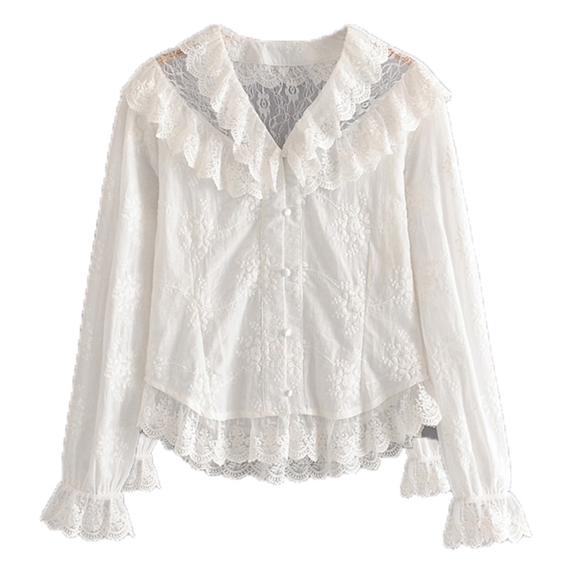 Women's Petal Sleeve T-shirt Lace Neck Ladies Cotton Elegant Fashion Cute Sweat Cropped Top Casual 210524, As the photo
Women's Petal Sleeve T-shirt Lace Neck Ladies Cotton Elegant Fashion Cute Sweat Cropped Top Casual 210524, As the photo