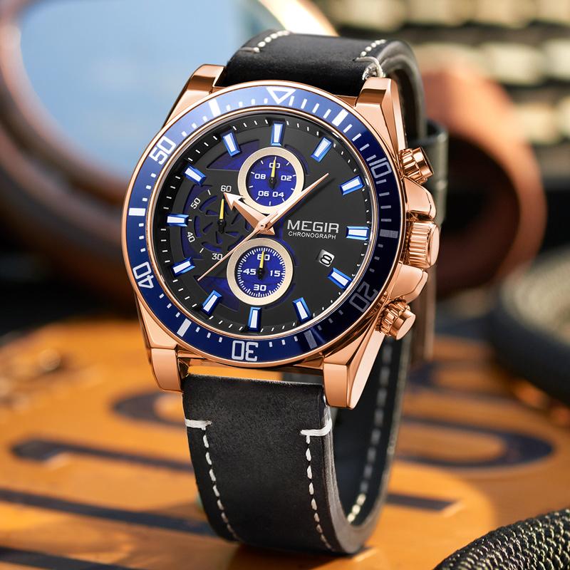 Wristwatches MEGIR Watch Analog Quartz Sport Men Watches Mens Leather Waterproof Date Fashion WristWatch Relogio Masculino, Ml2132g-rose blue
Wristwatches MEGIR Watch Analog Quartz Sport Men Watches Mens Leather Waterproof Date Fashion WristWatch Relogio Masculino, Ml2132g-rose blue