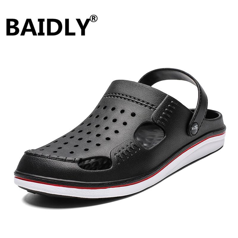 Sandals Men Summer Slippers Shoes Fashion Beach Casual Flat Flip Flops Men's Hollow Water Sandalias Hombre, Black
Sandals Men Summer Slippers Shoes Fashion Beach Casual Flat Flip Flops Men's Hollow Water Sandalias Hombre, Black
