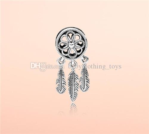 High Quality Authentic S925 Sterling Silver Spiritual Dream Catcher Dangle Charms Fit For Pandora Bracelet DIY Bead Charm, Black
High Quality Authentic S925 Sterling Silver Spiritual Dream Catcher Dangle Charms Fit For Pandora Bracelet DIY Bead Charm, Black