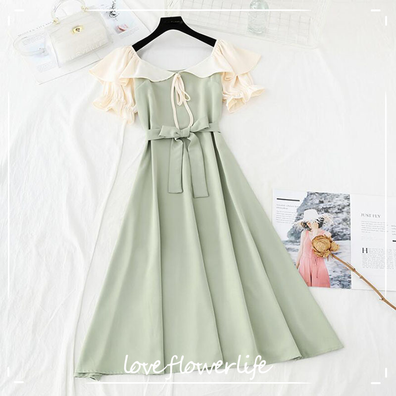 Elegant Bandage Solid color Party Midi Dress Women Short Sleeve Ruffle Summer Dress High waist A-line Slash Neck Dresses 210521, Black
Elegant Bandage Solid color Party Midi Dress Women Short Sleeve Ruffle Summer Dress High waist A-line Slash Neck Dresses 210521, Black