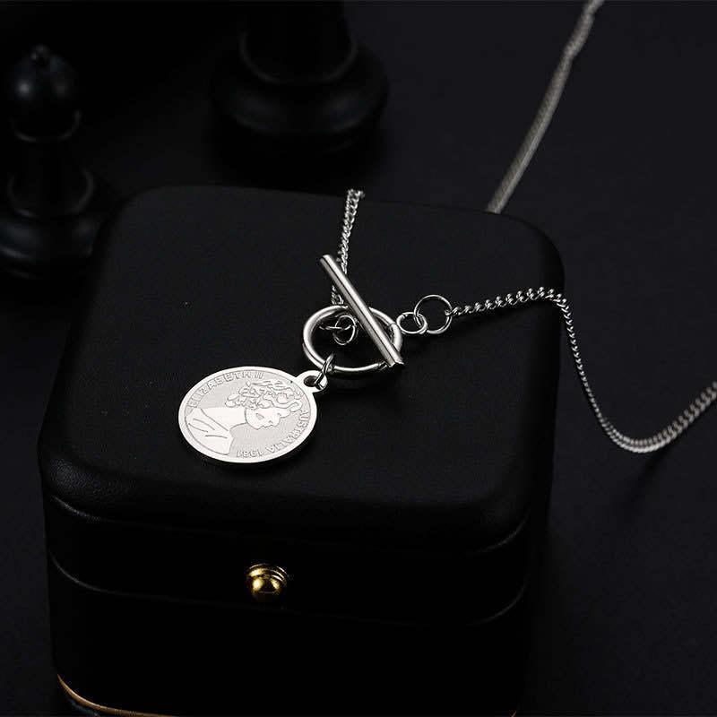 Pendant Necklaces Harajuku Hip Hop Earth Cool Round Brand Portrait Necklace Ins Cold Wind Stainless Steel Square OT Buckle
Pendant Necklaces Harajuku Hip Hop Earth Cool Round Brand Portrait Necklace Ins Cold Wind Stainless Steel Square OT Buckle