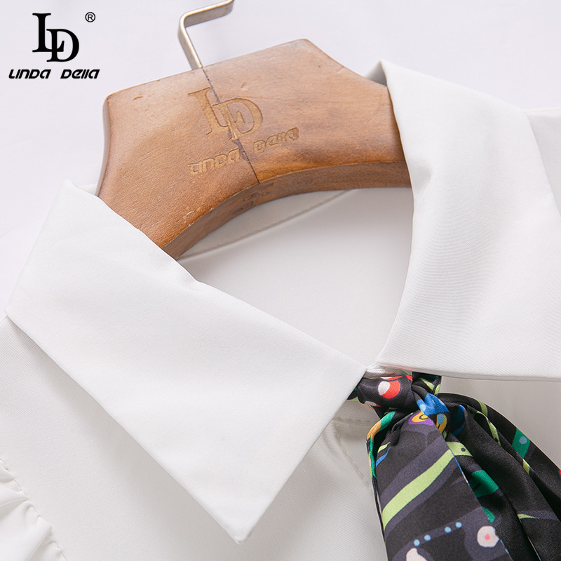 Fashion Runway Summer Mini Dress Women Elegant White Long Sleeve Floral print Ruffles Female Vintage Party 210522