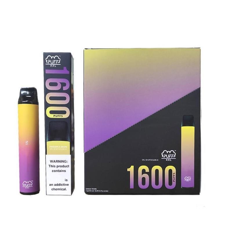 20+Colors Puff XXLE-cigarettes 1600puffs Disposable With Valid Scratch Code Vape Pen Device Starter Kits Bang XXL
20+Colors Puff XXLE-cigarettes 1600puffs Disposable With Valid Scratch Code Vape Pen Device Starter Kits Bang XXL