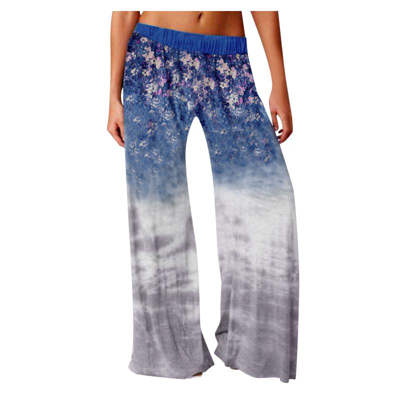 Women' Pants & Capris Ladies Casual Fashion Home Mid-waist Gradient Floral Printed Elastic Band Loose Daily Trousers Pantalones, Purple
Women' Pants & Capris Ladies Casual Fashion Home Mid-waist Gradient Floral Printed Elastic Band Loose Daily Trousers Pantalones, Purple