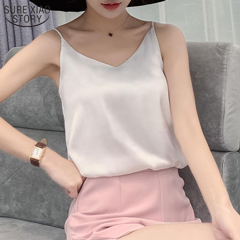 Women's Tanks & Camis Summer Sexy V Neck Vest Basic Tank Tops Silk Women Satin Woman Sleeveless Solid Plus Size Clothes 13694, White
Women's Tanks & Camis Summer Sexy V Neck Vest Basic Tank Tops Silk Women Satin Woman Sleeveless Solid Plus Size Clothes 13694, White