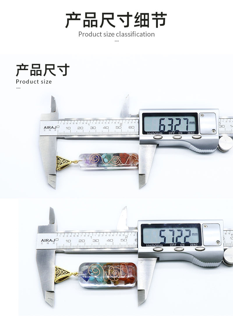 Retro Reiki Healing Chips Stone Natural Crystal semi-precious stone lithotripsy Meditation Seven chakra pendant Pendulum necklace for women men jewelr