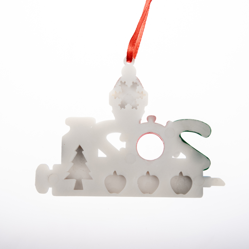 DHL Quarantine Personalized Christmas 2021 Decoration DIY Hanging Ornament Cute Snowman Pendant Social Distancing Party Fast Delivery ABS Free shippin