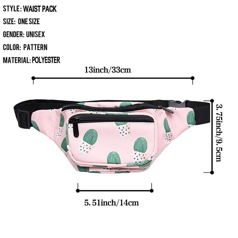 Fashion Unisex Cactus Pattern Waist Fanny Pack Belt Shoulder Bag Phone Pouch Travel Hip Bum Small Purse Bags
Fashion Unisex Cactus Pattern Waist Fanny Pack Belt Shoulder Bag Phone Pouch Travel Hip Bum Small Purse Bags