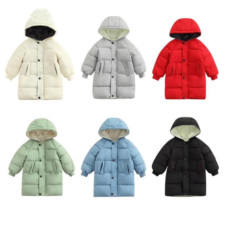 Down Coat Baby Winter Hooded Jacket With Long Version Single-Breasted Simple Style Warm Clothing, Blue;gray
Down Coat Baby Winter Hooded Jacket With Long Version Single-Breasted Simple Style Warm Clothing, Blue;gray