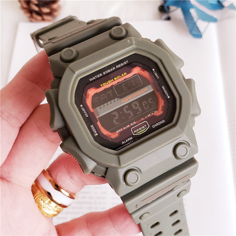 Classic Japanese sports brand men's and women's watches small square multi-function solar battery life waterproof shockproof time, Slivery;brown
Classic Japanese sports brand men's and women's watches small square multi-function solar battery life waterproof shockproof time, Slivery;brown