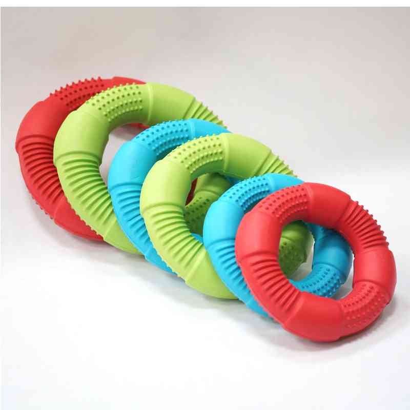 Durable Dog Training Foam Ring Dog Chew Toy Light Floatable Bite Resistant Interactive Toys For all sizes Dogs Puppy Flying Disc