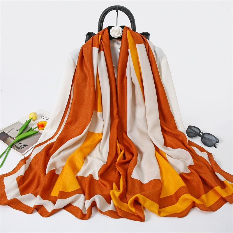 2021 Autumn and Winter New Korean Style Color Matching Warm Scarf Womens Cotton Linen Feel Summer Sunscreen Shawl Beach Towel
2021 Autumn and Winter New Korean Style Color Matching Warm Scarf Womens Cotton Linen Feel Summer Sunscreen Shawl Beach Towel