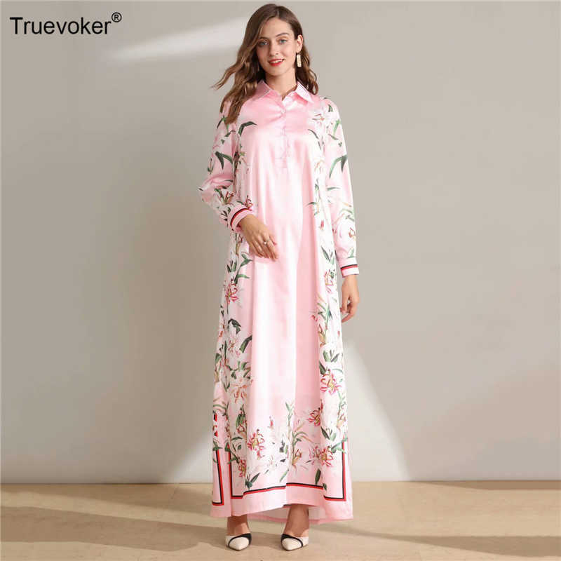 Truevoker Runway Designer Holiday Maxi Dresses Ladies' Full Sleeve Pink Floral Printed Resort Loose Ankle Length Long Vestidos 210602, Blue
Truevoker Runway Designer Holiday Maxi Dresses Ladies' Full Sleeve Pink Floral Printed Resort Loose Ankle Length Long Vestidos 210602, Blue