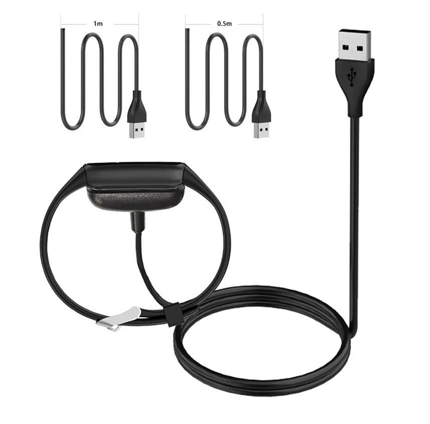 50/100cm Portable USB Fast Charging Cables For Fitbit Luxe SmartWatch Bracelet Data Cable High-quality Charger Accessories от DHgate WW