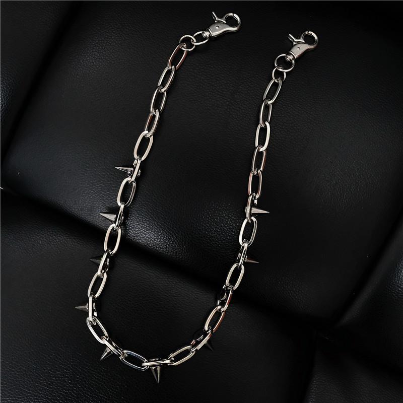 Keychains Hand-made Rivet Waist Chain Punk Men And Women With The Same Pair Of Pants Pu Black
Keychains Hand-made Rivet Waist Chain Punk Men And Women With The Same Pair Of Pants Pu Black