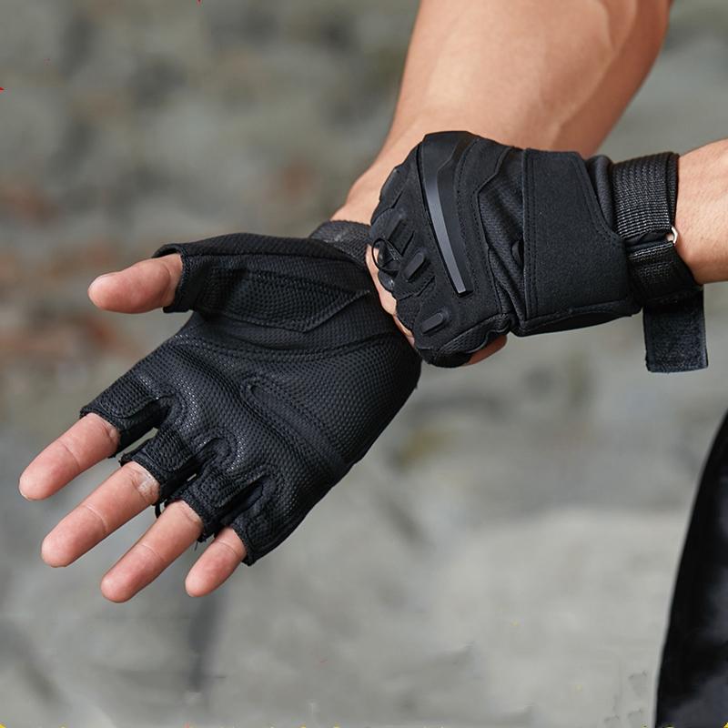 Sports Gloves Tactical Half Finger Military Men Training Outdoor Paintball Cycling Hunting Fitness Army Combat, Black
Sports Gloves Tactical Half Finger Military Men Training Outdoor Paintball Cycling Hunting Fitness Army Combat, Black