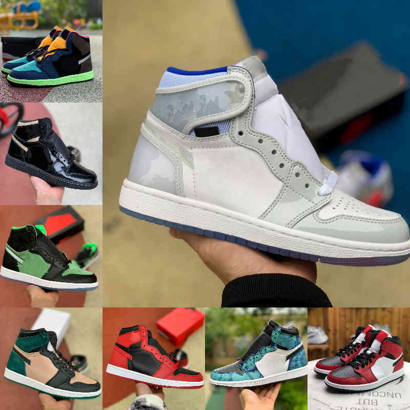 2021 New 1 1s Basketball Shoes Men Women Tie Dye OG Bio Hack LIGHTBULB Blue UNC Patent White BLACK ROYAL TWIST Green Toe MOCHA Designer De84, F1016
2021 New 1 1s Basketball Shoes Men Women Tie Dye OG Bio Hack LIGHTBULB Blue UNC Patent White BLACK ROYAL TWIST Green Toe MOCHA Designer De84, F1016