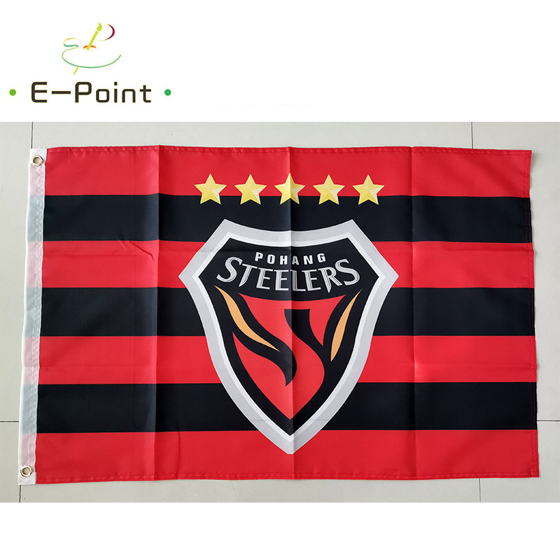 Flag of South Korea K1 League FC Pohang Steelers 3*5ft (90cm*150cm) Polyester flags Banner decoration flying home & garden Festive gifts
Flag of South Korea K1 League FC Pohang Steelers 3*5ft (90cm*150cm) Polyester flags Banner decoration flying home & garden Festive gifts