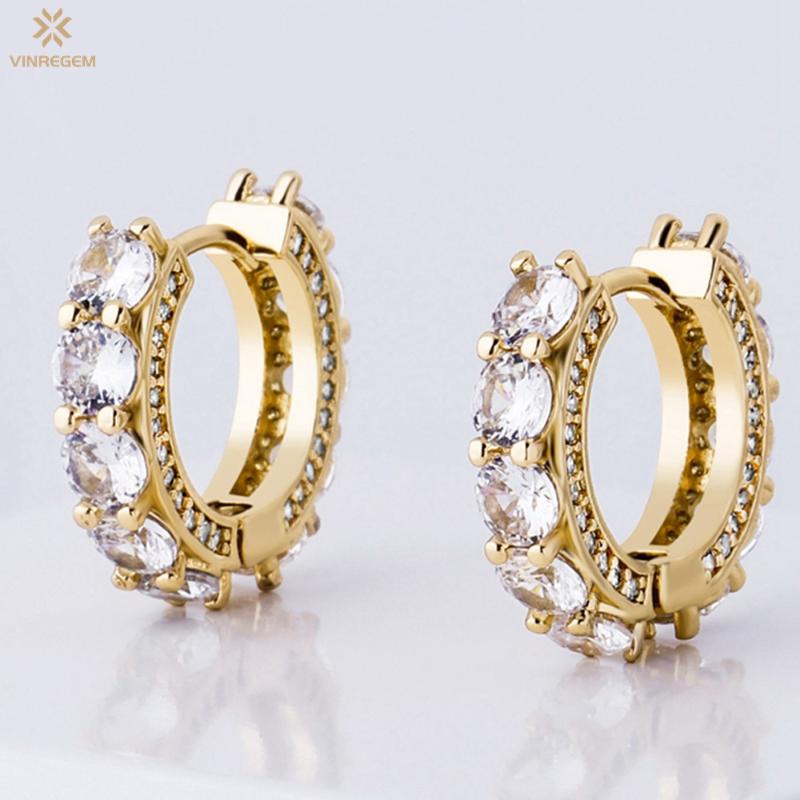 Hoop & Huggie Vinregem 100% 925 Sterling Silver Created Moissanite Gemstone Party Luxury Earrings For Women Fine Jewelry Gift Wholesale, Golden;silver
Hoop & Huggie Vinregem 100% 925 Sterling Silver Created Moissanite Gemstone Party Luxury Earrings For Women Fine Jewelry Gift Wholesale, Golden;silver