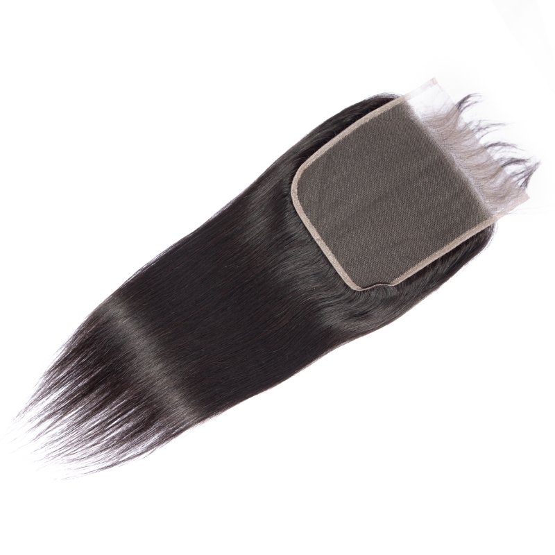 Malaysian Human Hair 5X5 Lace Closure With Baby Hairs 16-24inch Deep Wave Straight Body Wave 6*6 Closure Natural Color