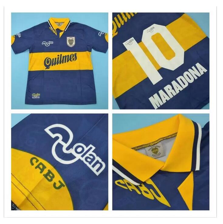 10 MARADONA 1995 BOCA JUNIORS retro commemorate soccer jerseys 95 vintage football shirts home blue yellow classic antique camiseta de futbo
10 MARADONA 1995 BOCA JUNIORS retro commemorate soccer jerseys 95 vintage football shirts home blue yellow classic antique camiseta de futbo