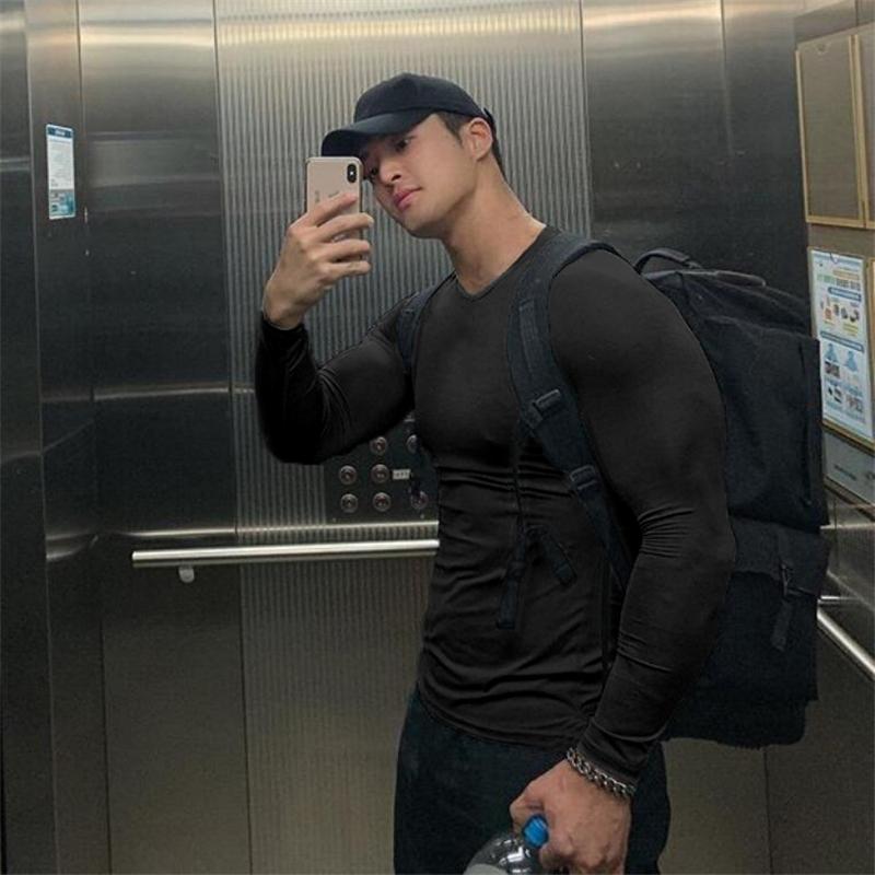Men's T-Shirts Men Compression Skinny Long Sleeves T Shirt Gym Fitness Bodybuilding Super-elastic Shirts Male Jogger Workout Sportswear Tee, White
Men's T-Shirts Men Compression Skinny Long Sleeves T Shirt Gym Fitness Bodybuilding Super-elastic Shirts Male Jogger Workout Sportswear Tee, White