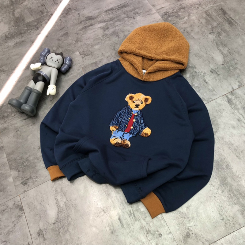 High Quality Women's Hoodie Embroidery Bear Designer Sweatshirt Winter Warm Fleece Clothes Fashion Streetwear Dark Blue Color Size M-XL, Not sell alone
High Quality Women's Hoodie Embroidery Bear Designer Sweatshirt Winter Warm Fleece Clothes Fashion Streetwear Dark Blue Color Size M-XL, Not sell alone