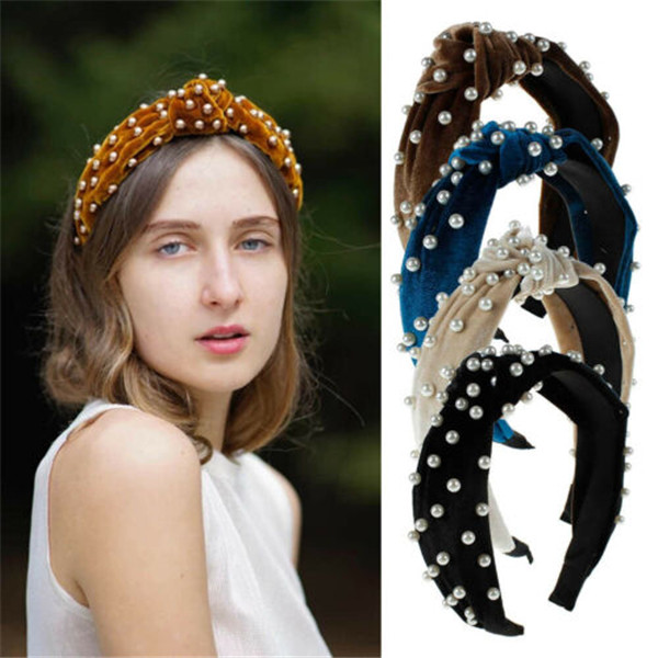 hairbands Pearl Velvet Headband Hoop Hair Tie Knot Hairband Knot Wide Hairband with Pearl Knotted Hairband customized Hair Accessories, Black;brown
hairbands Pearl Velvet Headband Hoop Hair Tie Knot Hairband Knot Wide Hairband with Pearl Knotted Hairband customized Hair Accessories, Black;brown
