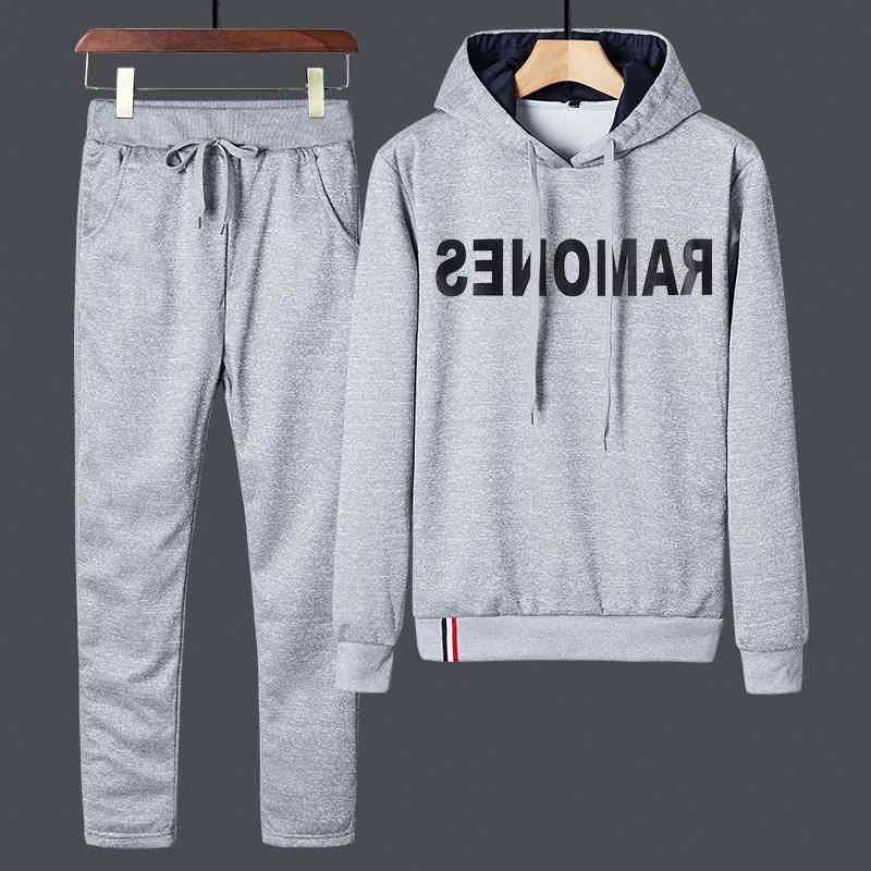 Sports spring two piece leisure running round neck Pullover early autumn sweater suit men's large, White
Sports spring two piece leisure running round neck Pullover early autumn sweater suit men's large, White