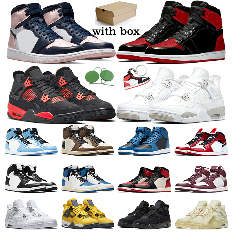 Jumpman 1 4s basketball shoes 1s Atmosphere Bred Patent Marina Blue Chichago 4 Red Thunder Lightning Sail Black Cat trainers sports sneakers, #15
Jumpman 1 4s basketball shoes 1s Atmosphere Bred Patent Marina Blue Chichago 4 Red Thunder Lightning Sail Black Cat trainers sports sneakers, #15