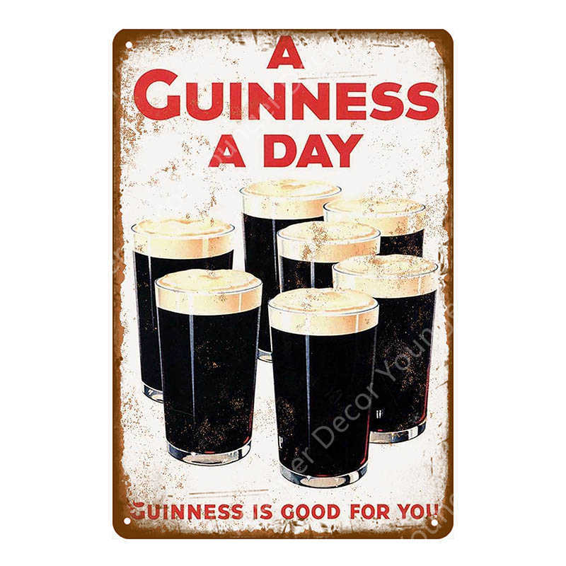 Guinness Is Good For Gives You Strength Metal Tin Signs Beer Poster Pub Bar Club Decorative Plate Wall Decor Vintage Plaque
Guinness Is Good For Gives You Strength Metal Tin Signs Beer Poster Pub Bar Club Decorative Plate Wall Decor Vintage Plaque