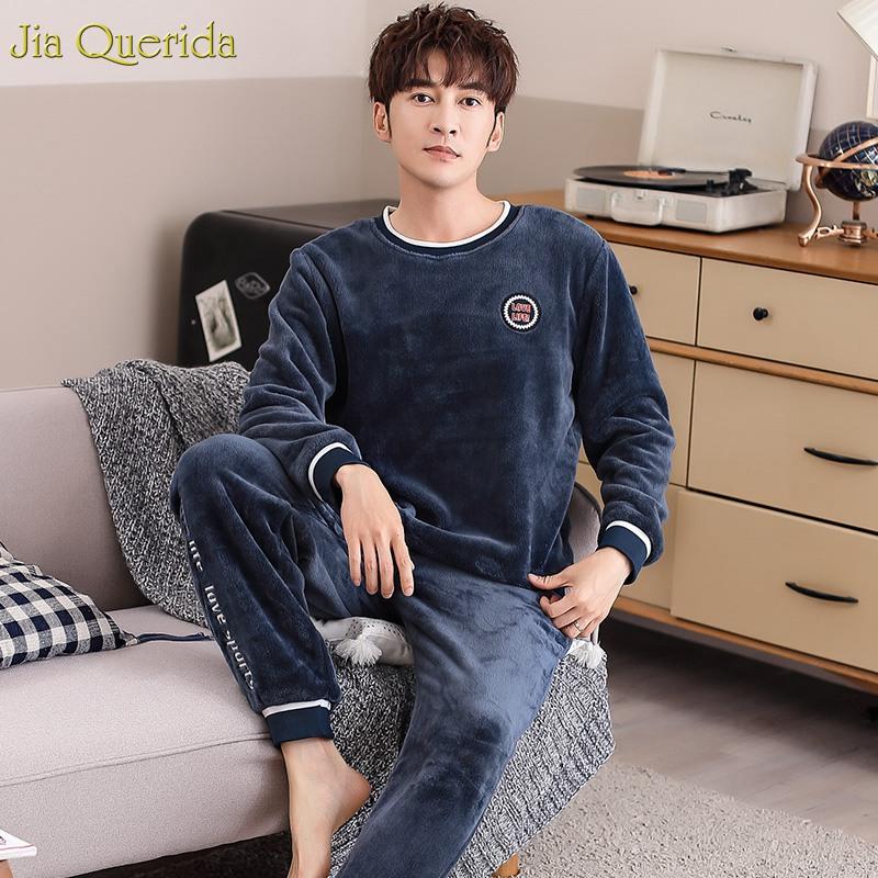 Men's Sleepwear Pajama Set Flannel Winter Luxury Men Home Clothing Sporty Mens Pyjamas Long Sleeves Thick Warm Pajamas Fashion Male's, 75912-royal bule
Men's Sleepwear Pajama Set Flannel Winter Luxury Men Home Clothing Sporty Mens Pyjamas Long Sleeves Thick Warm Pajamas Fashion Male's, 75912-royal bule