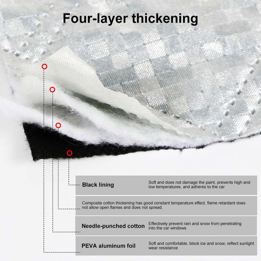 Snow Windshield Sunshade Protector Outdoor Waterproof Winter Automobiles Anti Ice Frost Auto Exterior Car Cover