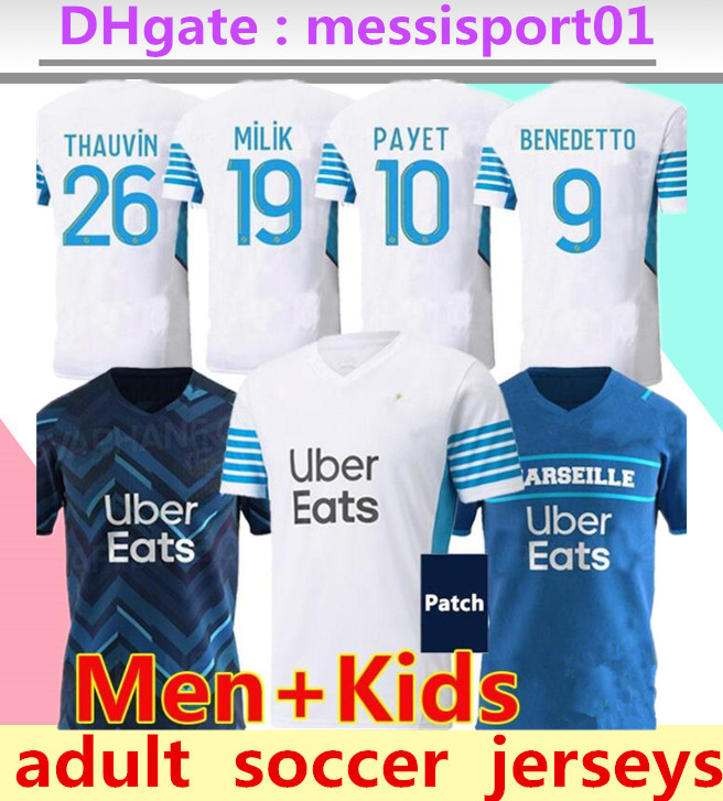 21/22 Olympique De Marseille soccer jerseys 2021 2022 OM MILIK maillot foot CUISANCE BENEDETTO KAMARA football shirt THAUVIN PAYET men+kids kit uniforms, 21/22 home
21/22 Olympique De Marseille soccer jerseys 2021 2022 OM MILIK maillot foot CUISANCE BENEDETTO KAMARA football shirt THAUVIN PAYET men+kids kit uniforms, 21/22 home