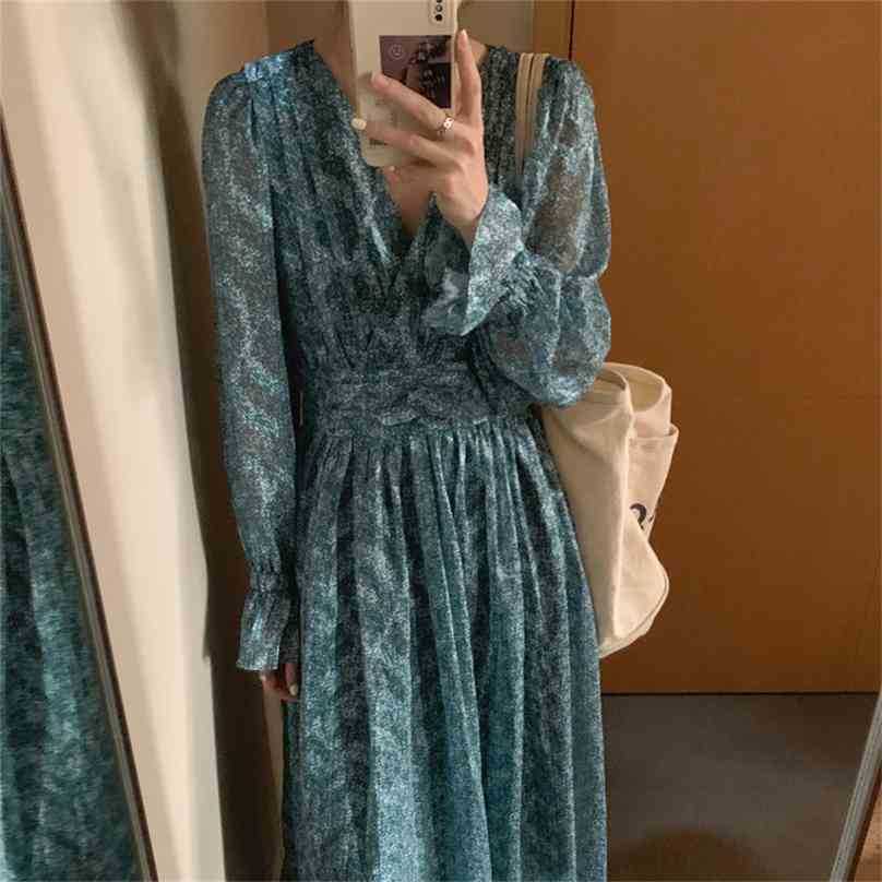 Blue Sexy Prom Casual V-Neck Printed Chiffon Florals Vestidos Sweet Femme Streetwear All Match Long Dresses 210525, Photo color
Blue Sexy Prom Casual V-Neck Printed Chiffon Florals Vestidos Sweet Femme Streetwear All Match Long Dresses 210525, Photo color