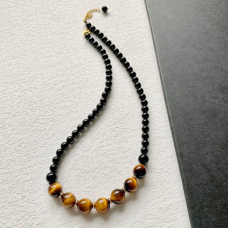 Chains 2022 Fashion Tiger's Eye Beaded Necklace Men's Meditation Yoga Natural Stone Women's Design Handmade Jewelry
Chains 2022 Fashion Tiger's Eye Beaded Necklace Men's Meditation Yoga Natural Stone Women's Design Handmade Jewelry