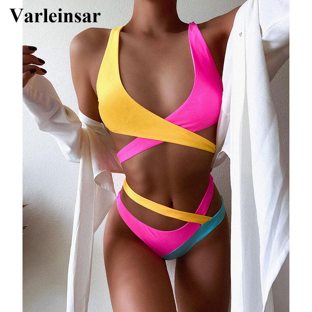 XL Splicing Bikini Female Swimsuit Women Swimwear Two-piece Bikini set Asymmetric Mid Waist Bather Bathing Suit Swim V2423, Leopard yellow blue
XL Splicing Bikini Female Swimsuit Women Swimwear Two-piece Bikini set Asymmetric Mid Waist Bather Bathing Suit Swim V2423, Leopard yellow blue