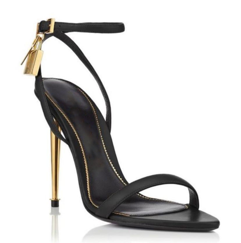 European Roman Classic Sexy Women's high-heeled sandals, fashion trend, gold buckle embellishment, with box, large size shoes 35-43, Black
European Roman Classic Sexy Women's high-heeled sandals, fashion trend, gold buckle embellishment, with box, large size shoes 35-43, Black